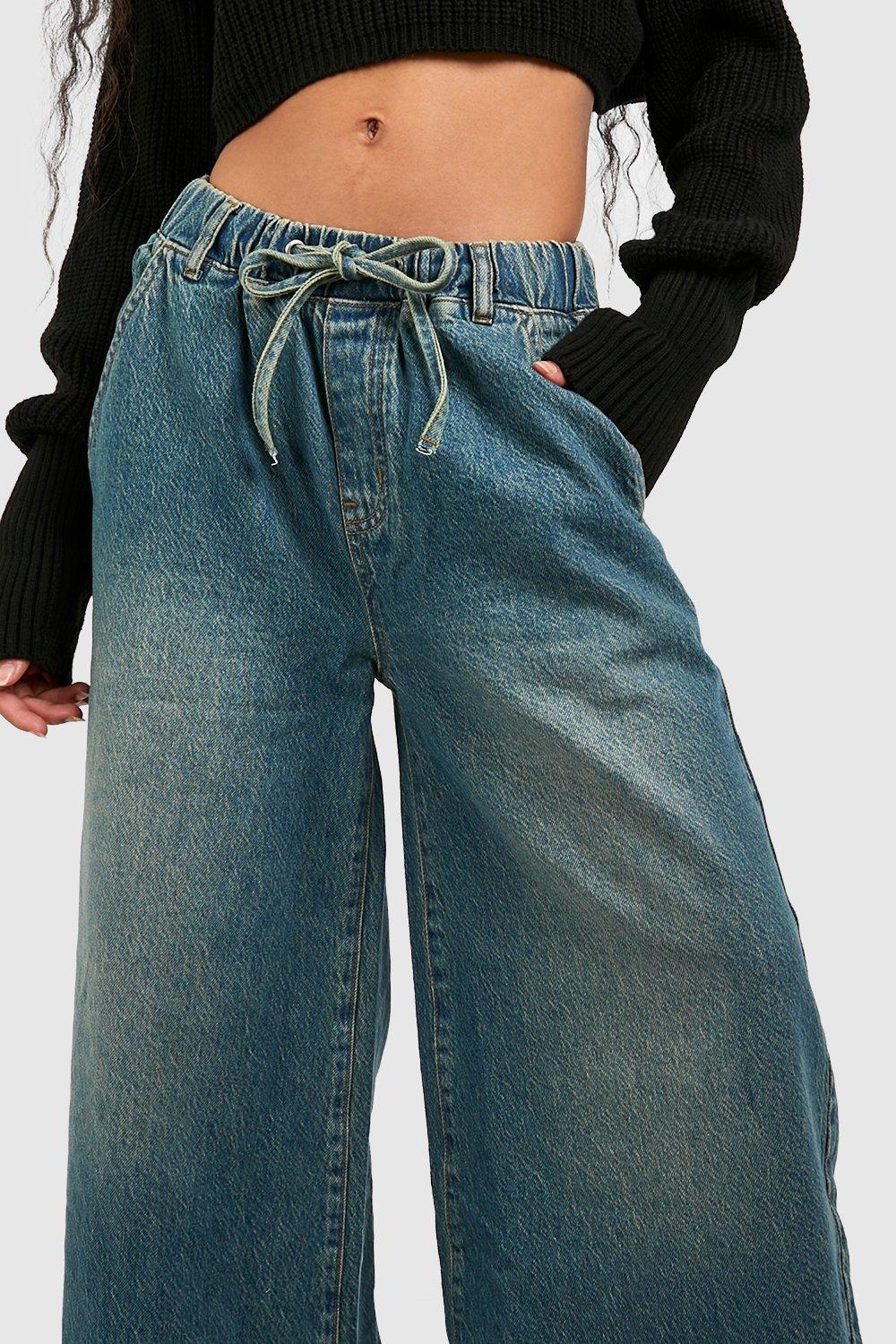 The Petite Super Wide Leg Jean | boohoo USA The Petite Super Wide Leg Jean | boohoo USA